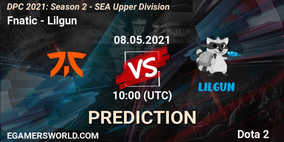 Fnatic - Lilgun: прогноз. 08.05.2021 at 10:27, Dota 2, DPC 2021: Season 2 - SEA Upper Division