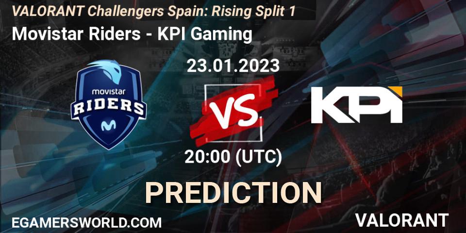 Movistar Riders - KPI Gaming: прогноз. 23.01.2023 at 20:25, VALORANT, VALORANT Challengers 2023 Spain: Rising Split 1