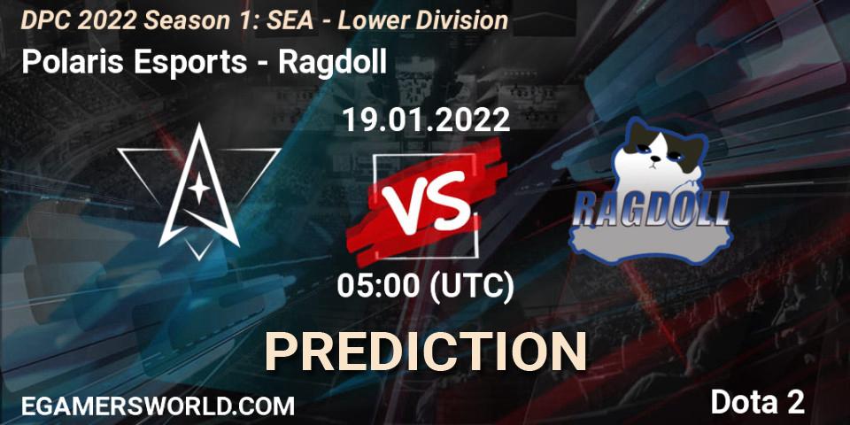 Polaris Esports - Ragdoll: прогноз. 19.01.2022 at 05:00, Dota 2, DPC 2022 Season 1: SEA - Lower Division