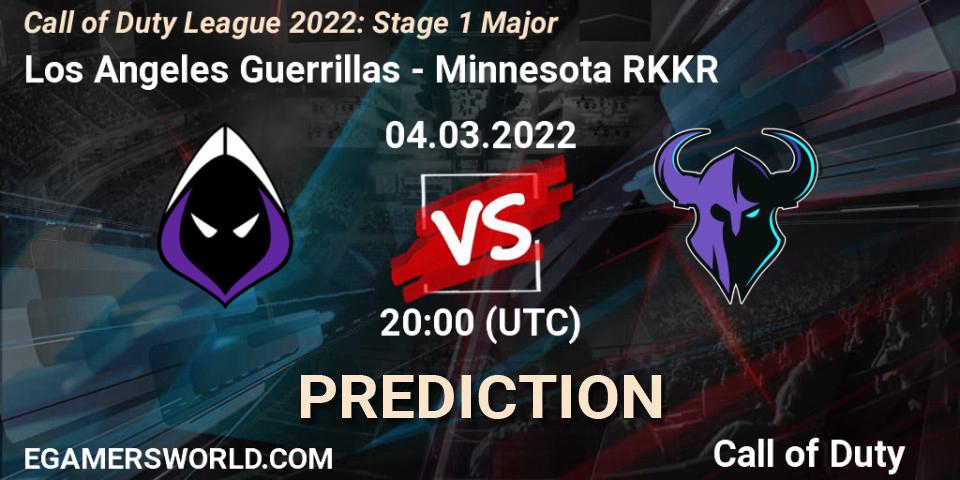Los Angeles Guerrillas - Minnesota RØKKR: прогноз. 04.03.2022 at 20:00, Call of Duty, Call of Duty League 2022: Stage 1 Major