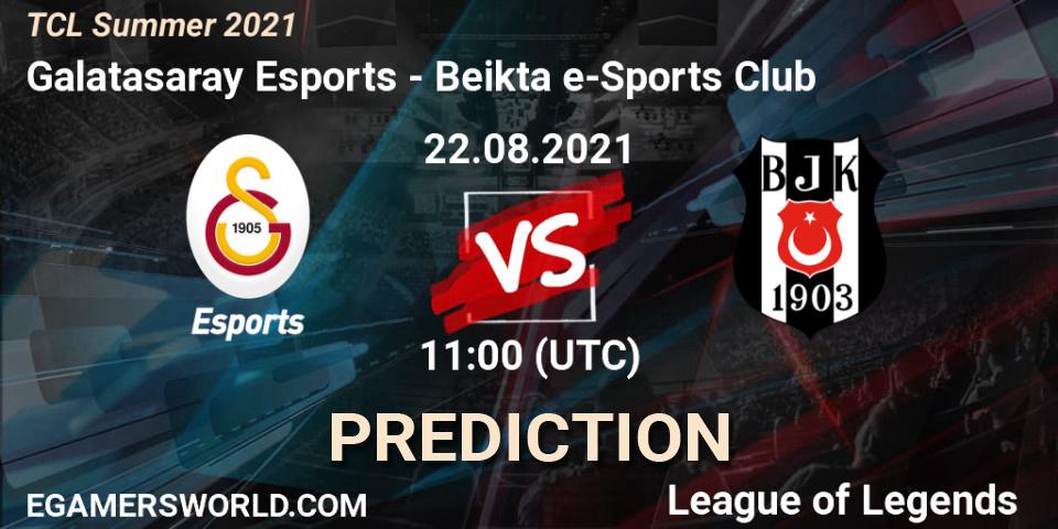 Galatasaray Esports - Beşiktaş e-Sports Club: прогноз. 22.08.2021 at 11:00, LoL, TCL Summer 2021