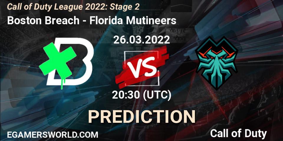 Boston Breach - Florida Mutineers: прогноз. 26.03.22, Call of Duty, Call of Duty League 2022: Stage 2