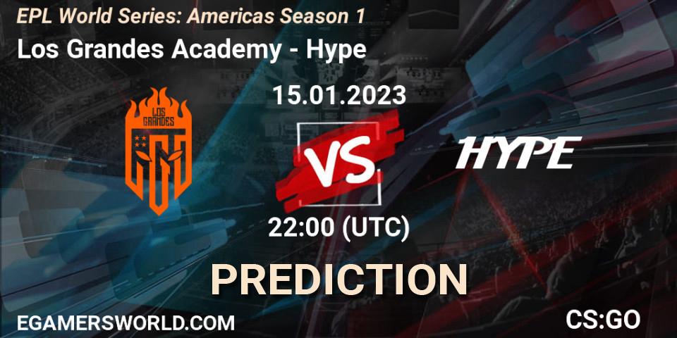 Los Grandes Academy - Hype: прогноз. 16.01.23, CS2 (CS:GO), EPL World Series: Americas Season 1