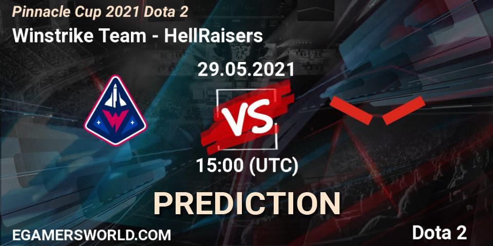 Winstrike Team - HellRaisers: прогноз. 29.05.2021 at 15:02, Dota 2, Pinnacle Cup 2021 Dota 2