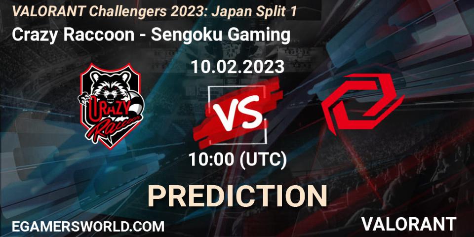 Crazy Raccoon - Sengoku Gaming: прогноз. 10.02.23, VALORANT, VALORANT Challengers 2023: Japan Split 1