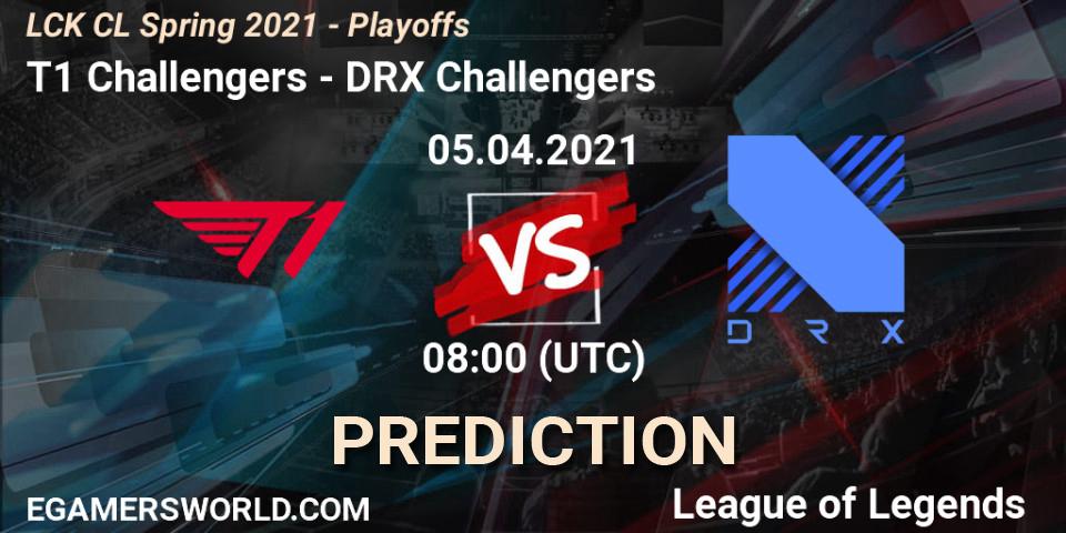 T1 Challengers - DRX Challengers: прогноз. 05.04.2021 at 08:00, LoL, LCK CL Spring 2021 - Playoffs
