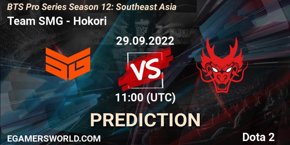 Team SMG - Hokori: прогноз. 29.09.2022 at 11:18, Dota 2, BTS Pro Series Season 12: Southeast Asia