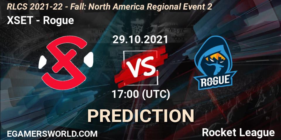 XSET - Rogue: прогноз. 29.10.2021 at 17:00, Rocket League, RLCS 2021-22 - Fall: North America Regional Event 2