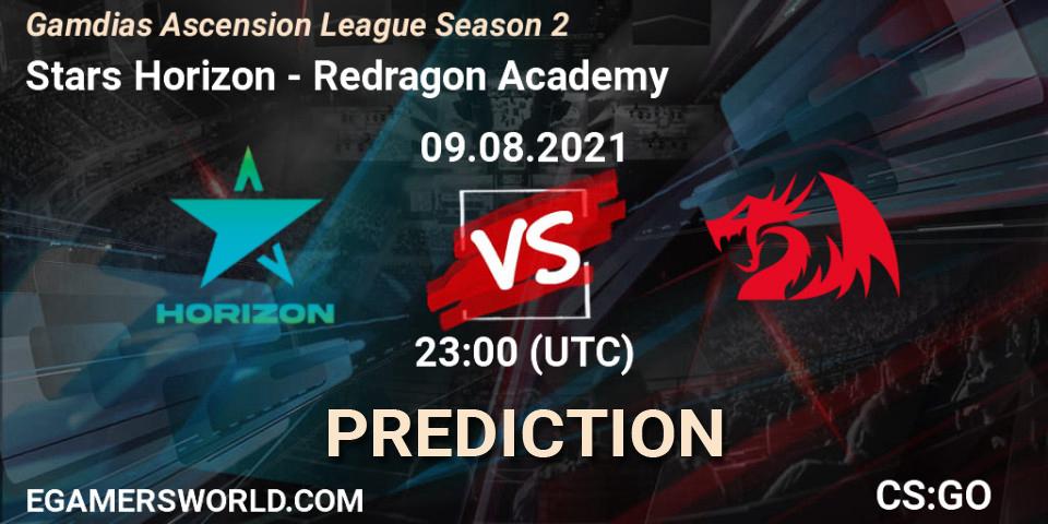Stars Horizon - Redragon Academy: прогноз. 09.08.2021 at 22:00, Counter-Strike (CS2), Gamdias Ascension League Season 2
