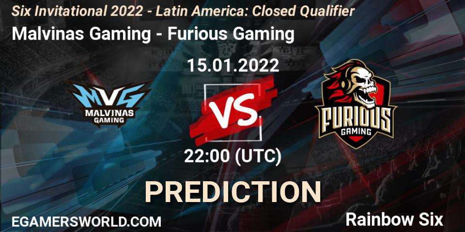 Malvinas Gaming - Furious Gaming: прогноз. 31.01.2022 at 17:30, Rainbow Six, Six Invitational 2022 - Latin America: Closed Qualifier
