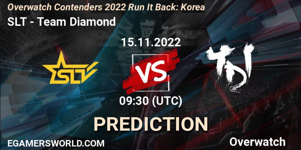 SLT - Team Diamond: прогноз. 15.11.2022 at 09:30, Overwatch, Overwatch Contenders 2022 Run It Back: Korea
