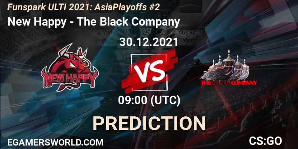 New Happy - The Black Company: прогноз. 30.12.2021 at 09:00, Counter-Strike (CS2), Funspark ULTI 2021 Asia Playoffs 2