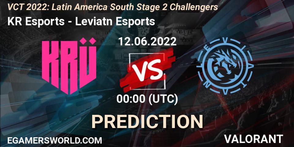 KRÜ Esports - Leviatán Esports: прогноз. 11.06.22, VALORANT, VCT 2022: Latin America South Stage 2 Challengers