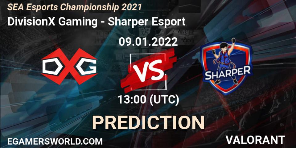 DivisionX Gaming - Sharper Esport: прогноз. 09.01.2022 at 13:00, VALORANT, SEA Esports Championship 2021