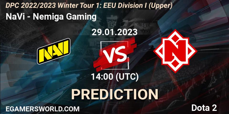 NaVi - Nemiga Gaming: прогноз. 29.01.23, Dota 2, DPC 2022/2023 Winter Tour 1: EEU Division I (Upper)