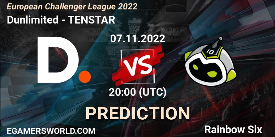 Dunlimited - TENSTAR: прогноз. 07.11.2022 at 20:00, Rainbow Six, European Challenger League 2022