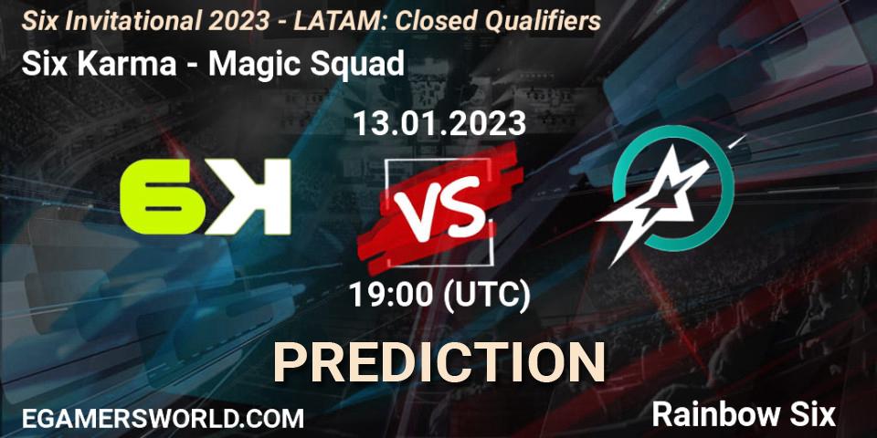Six Karma - Magic Squad: прогноз. 13.01.23, Rainbow Six, Six Invitational 2023 - LATAM: Closed Qualifiers