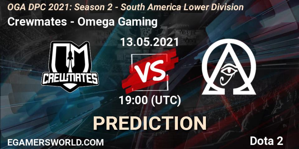Crewmates - Omega Gaming: прогноз. 14.05.2021 at 16:00, Dota 2, OGA DPC 2021: Season 2 - South America Lower Division 