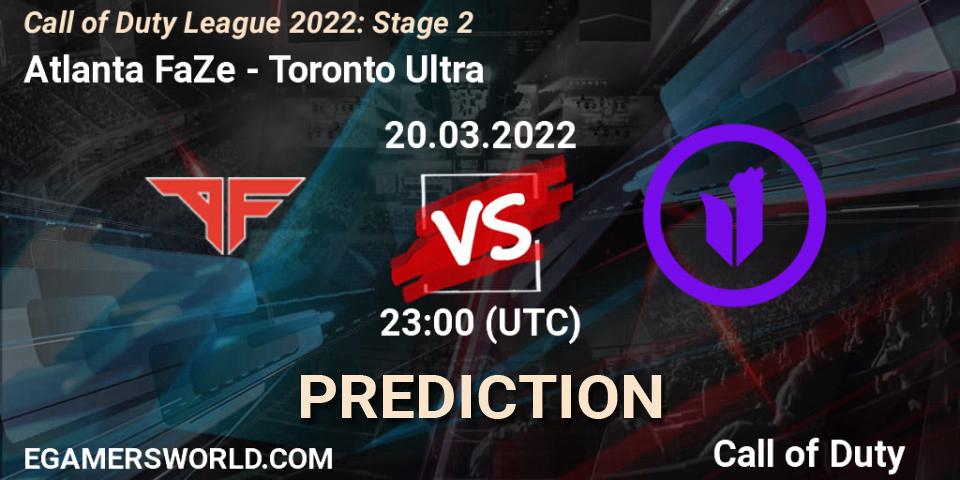 Atlanta FaZe - Toronto Ultra: прогноз. 20.03.2022 at 22:00, Call of Duty, Call of Duty League 2022: Stage 2