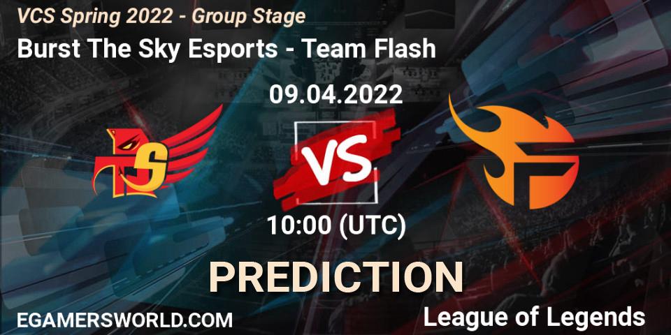Burst The Sky Esports - Team Flash: прогноз. 08.04.22, LoL, VCS Spring 2022 - Group Stage 