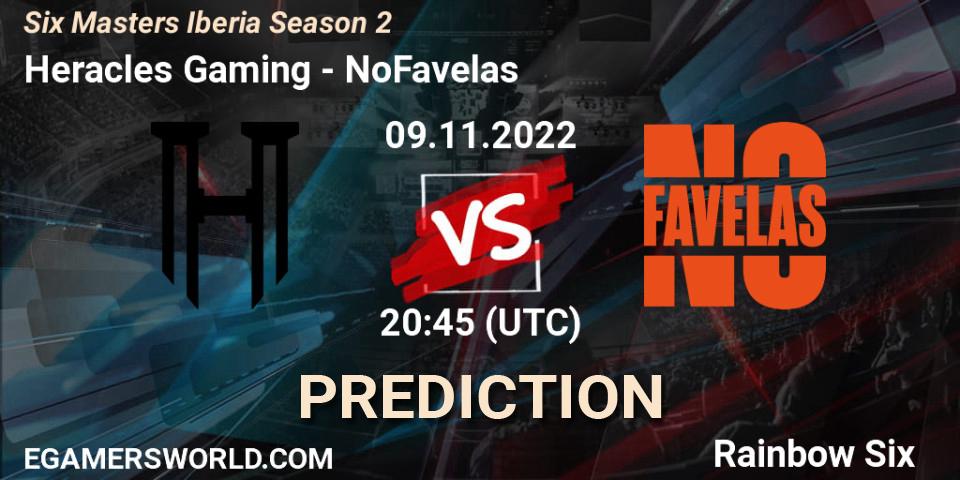 Heracles Gaming - NoFavelas: прогноз. 09.11.2022 at 20:45, Rainbow Six, Six Masters Iberia Season 2