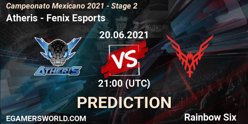 Atheris - Fenix Esports: прогноз. 20.06.2021 at 23:00, Rainbow Six, Campeonato Mexicano 2021 - Stage 2