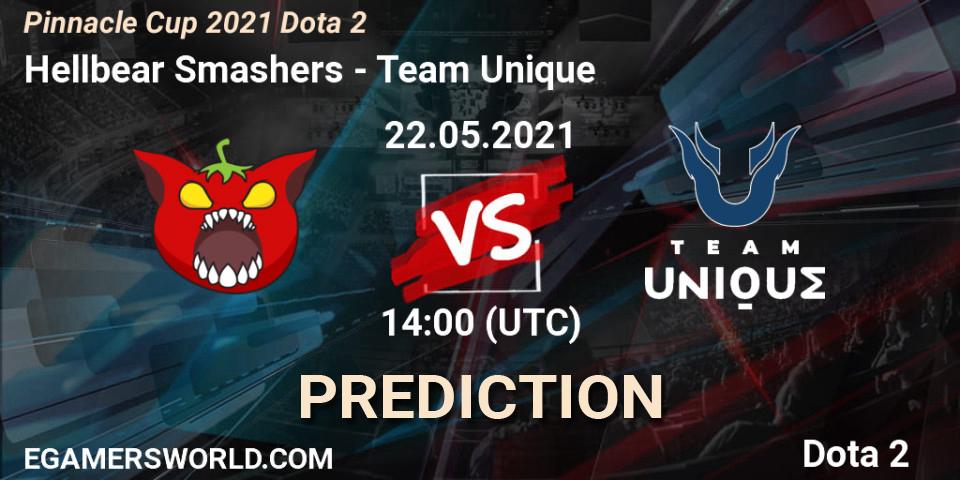 Hellbear Smashers - Team Unique: прогноз. 22.05.2021 at 14:02, Dota 2, Pinnacle Cup 2021 Dota 2