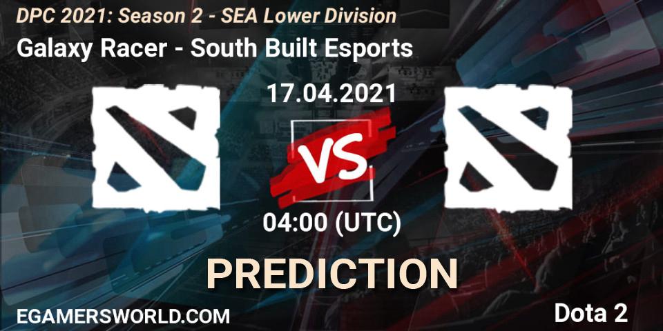 Galaxy Racer - South Built Esports: прогноз. 17.04.2021 at 04:01, Dota 2, DPC 2021: Season 2 - SEA Lower Division