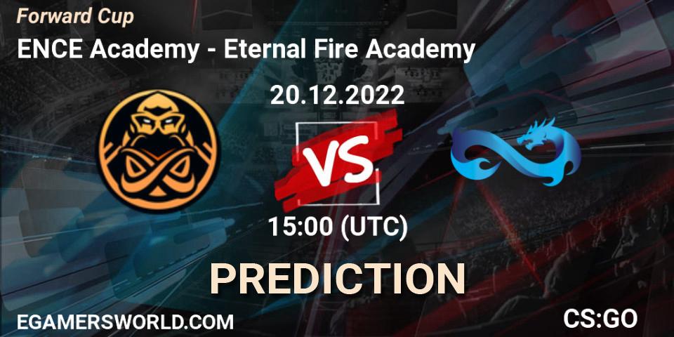 ENCE Academy - Eternal Fire Academy: прогноз. 20.12.2022 at 18:00, Counter-Strike (CS2), Forward Cup