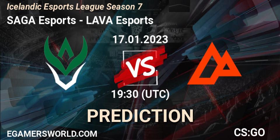SAGA Esports - LAVA Esports: прогноз. 17.01.23, CS2 (CS:GO), Icelandic Esports League Season 7