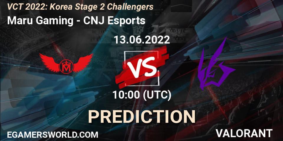 Maru Gaming - CNJ Esports: прогноз. 13.06.22, VALORANT, VCT 2022: Korea Stage 2 Challengers