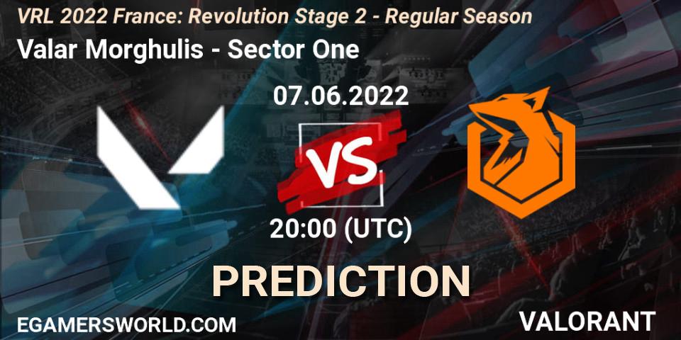 Valar Morghulis - Sector One: прогноз. 07.06.2022 at 20:00, VALORANT, VRL 2022 France: Revolution Stage 2 - Regular Season