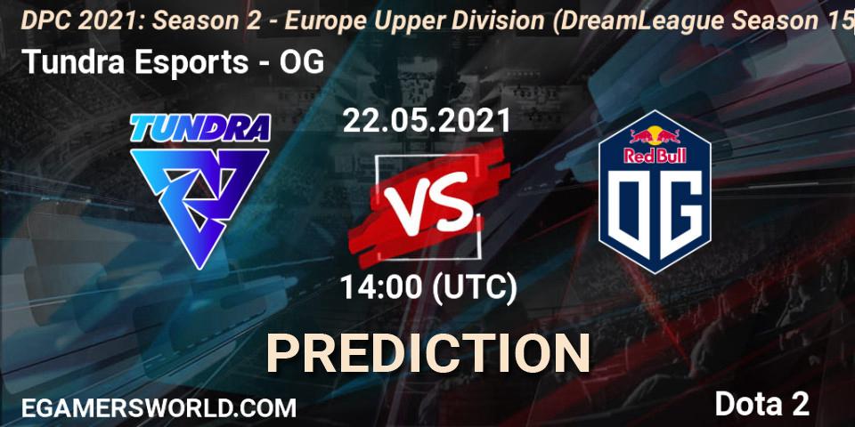 Tundra Esports - OG: прогноз. 22.05.2021 at 14:09, Dota 2, DPC 2021: Season 2 - Europe Upper Division (DreamLeague Season 15)