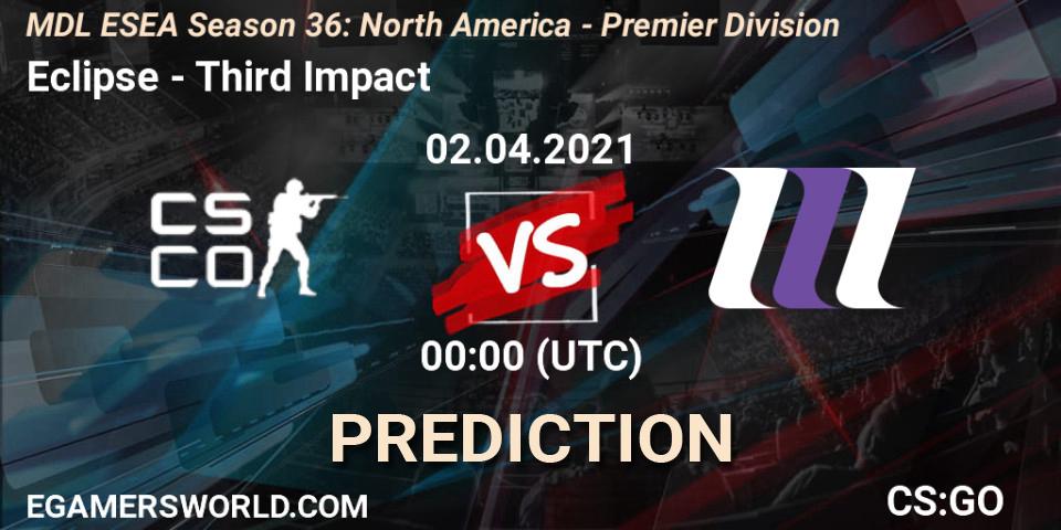 Eclipse - Third Impact: прогноз. 02.04.21, CS2 (CS:GO), MDL ESEA Season 36: North America - Premier Division