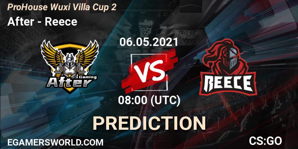 After - Reece: прогноз. 06.05.2021 at 08:35, Counter-Strike (CS2), ProHouse Wuxi Villa Cup Season 2