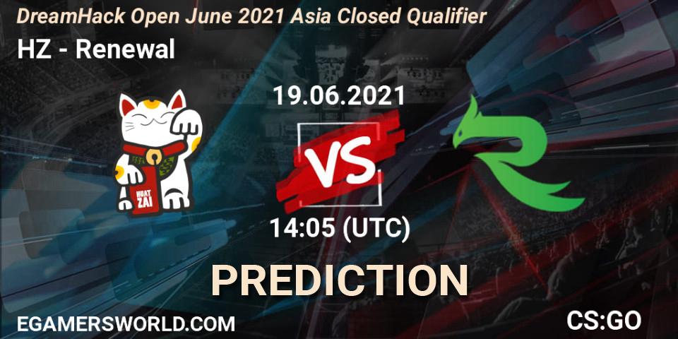 HZ - Renewal: прогноз. 19.06.21, CS2 (CS:GO), DreamHack Open June 2021 Asia Closed Qualifier
