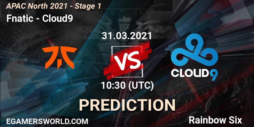 Fnatic - Cloud9: прогноз. 31.03.2021 at 15:00, Rainbow Six, APAC North 2021 - Stage 1