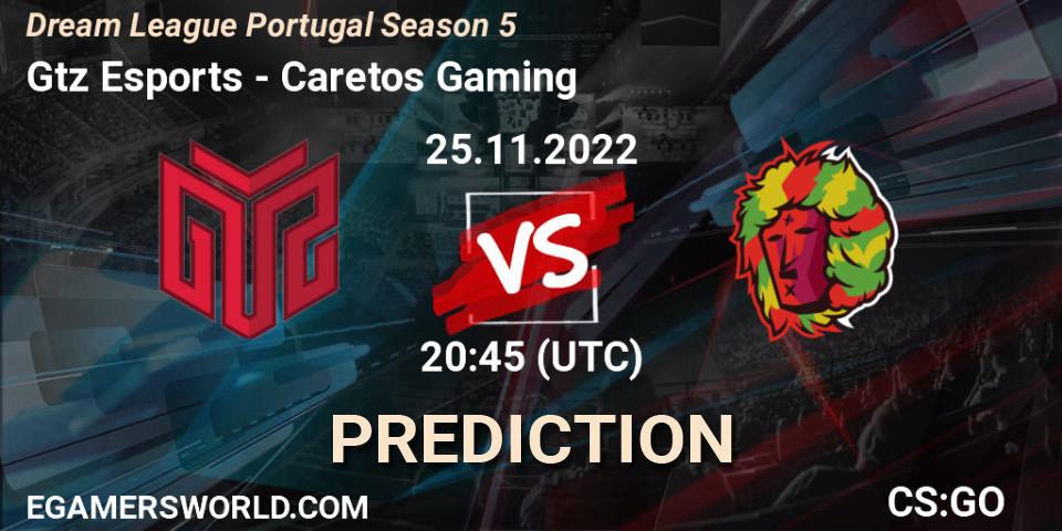 GTZ Bulls Esports - Caretos Gaming: прогноз. 25.11.2022 at 20:45, Counter-Strike (CS2), Dream League Portugal Season 5