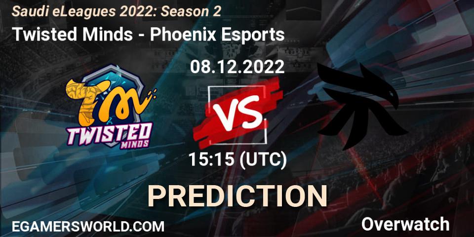 Twisted Minds - Phoenix Esports: прогноз. 08.12.22, Overwatch, Saudi eLeagues 2022: Season 2