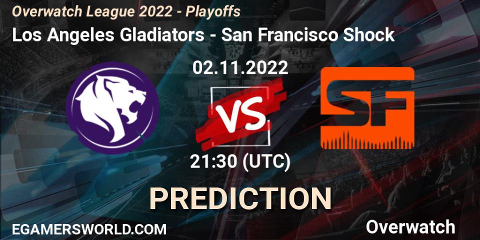 Los Angeles Gladiators - San Francisco Shock: прогноз. 02.11.22, Overwatch, Overwatch League 2022 - Playoffs