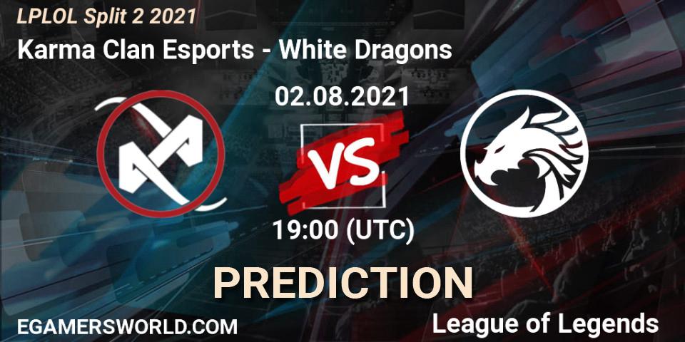 Karma Clan Esports - White Dragons: прогноз. 02.08.2021 at 19:00, LoL, LPLOL Split 2 2021