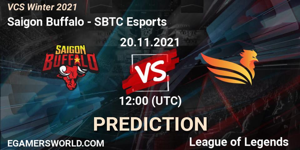 Saigon Buffalo - SBTC Esports: прогноз. 20.11.2021 at 12:00, LoL, VCS Winter 2021