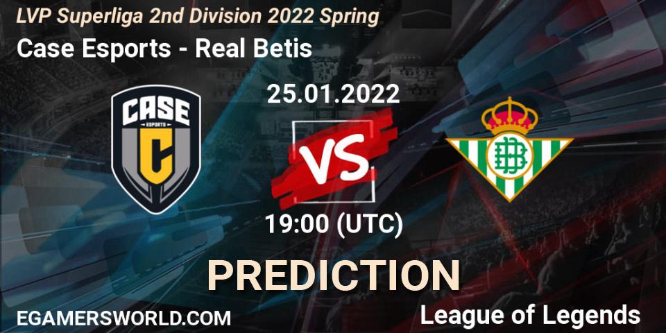 Case Esports - Real Betis: прогноз. 25.01.2022 at 20:00, LoL, LVP Superliga 2nd Division 2022 Spring