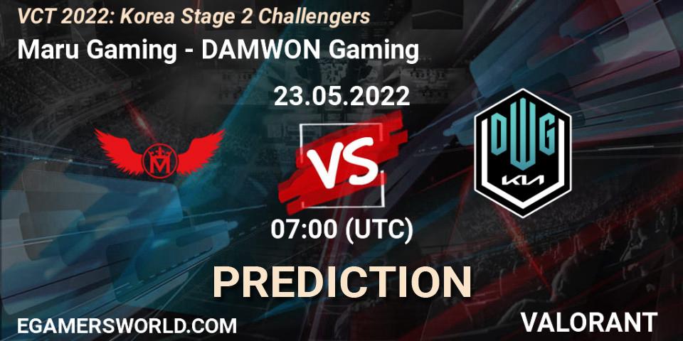 Maru Gaming - DAMWON Gaming: прогноз. 23.05.2022 at 07:00, VALORANT, VCT 2022: Korea Stage 2 Challengers