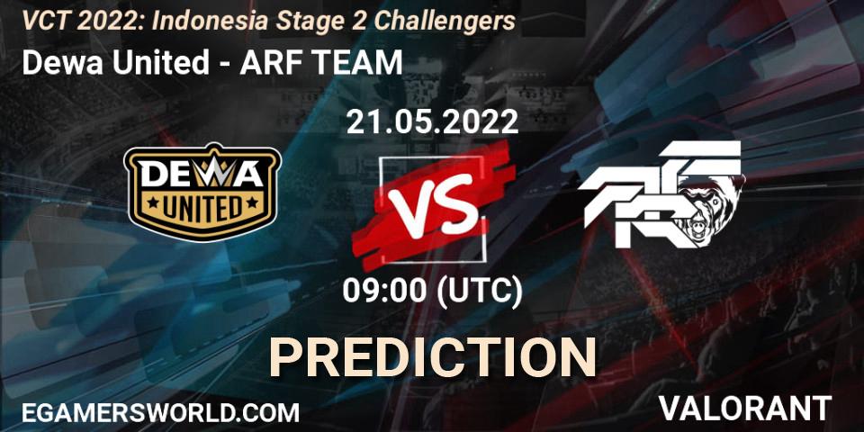 Dewa United - ARF TEAM: прогноз. 21.05.2022 at 09:30, VALORANT, VCT 2022: Indonesia Stage 2 Challengers