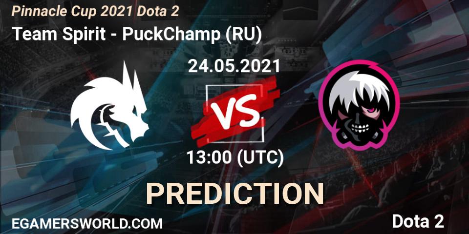 Team Spirit - PuckChamp (RU): прогноз. 24.05.2021 at 13:00, Dota 2, Pinnacle Cup 2021 Dota 2