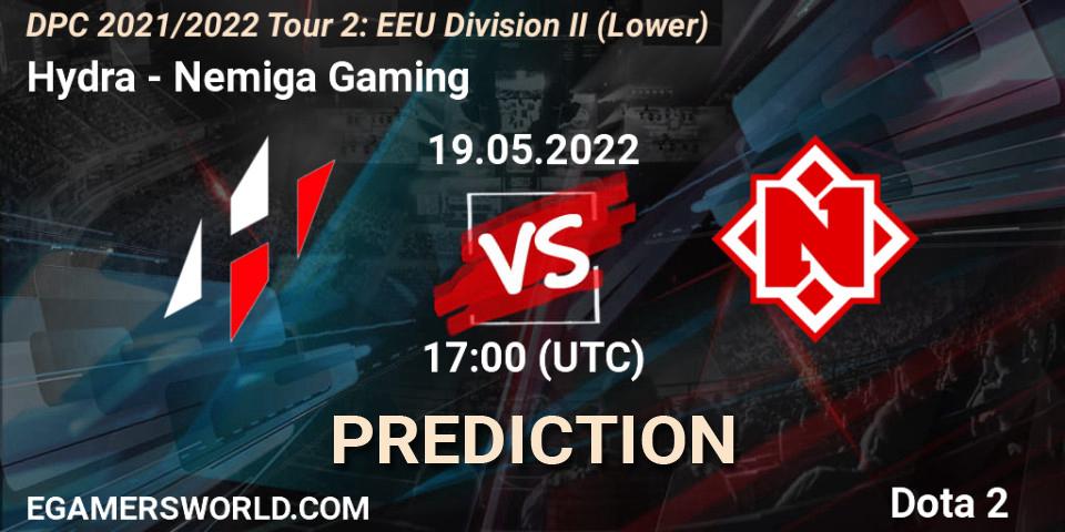 Hydra - Nemiga Gaming: прогноз. 19.05.2022 at 17:36, Dota 2, DPC 2021/2022 Tour 2: EEU Division II (Lower)