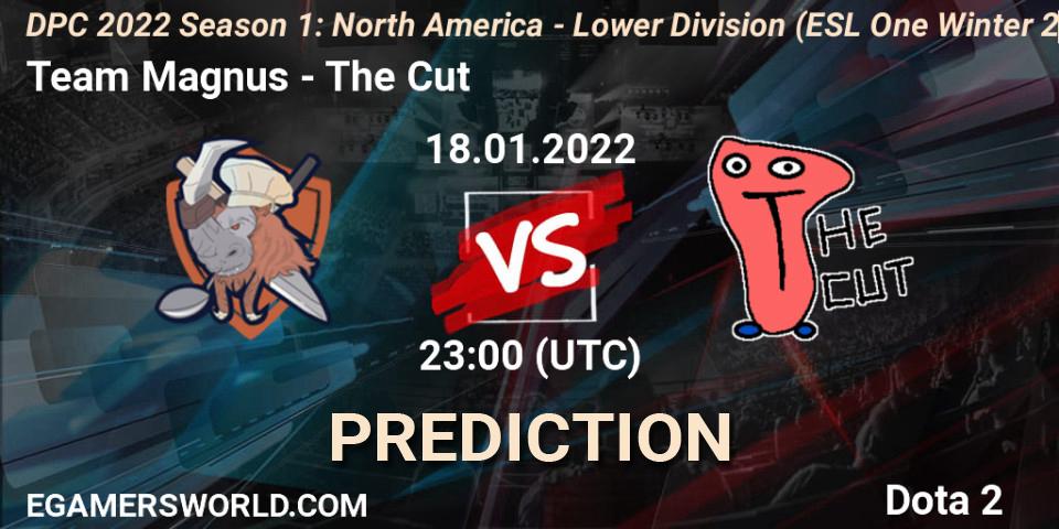 Team Magnus - The Cut: прогноз. 18.01.2022 at 22:55, Dota 2, DPC 2022 Season 1: North America - Lower Division (ESL One Winter 2021)