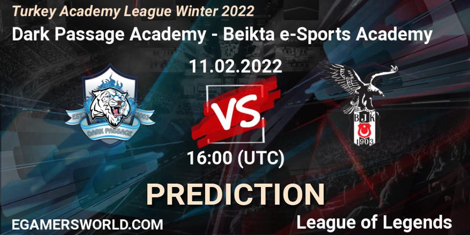 Dark Passage Academy - Beşiktaş e-Sports Academy: прогноз. 11.02.2022 at 16:00, LoL, Turkey Academy League Winter 2022