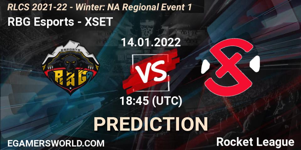 RBG Esports - XSET: прогноз. 14.01.22, Rocket League, RLCS 2021-22 - Winter: NA Regional Event 1